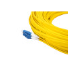 50m LC to LC Duplex OS2 Singlemode Yellow Fibre Optic Patch Cable with 2mm Jacket