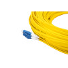 60m LC to LC Duplex OS2 Singlemode Yellow Fibre Optic Patch Cable with 2mm Jacket