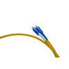 1m LC to SC Duplex OS2 Singlemode Yellow Fibre Optic Patch Cable with 3mm Jacket
