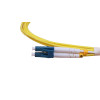 2m LC to SC Duplex OS2 Singlemode Yellow Fibre Optic Patch Cable with 2mm Jacket