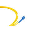 2m LC to SC Duplex OS2 Singlemode Yellow Fibre Optic Patch Cable with 3mm Jacket