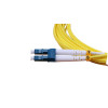 5m LC to SC Duplex OS2 Singlemode Yellow Fibre Optic Patch Cable with 2mm Jacket