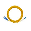 8m LC to SC Duplex OS2 Singlemode Yellow Fibre Optic Patch Cable with 2mm Jacket