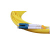 10m LC to SC Duplex OS2 Singlemode Yellow Fibre Optic Patch Cable with 2mm Jacket