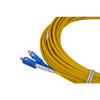 10m LC to SC Duplex OS2 Singlemode Yellow Fibre Optic Patch Cable with 3mm Jacket