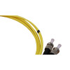 2m LC to ST Duplex OS2 Singlemode Yellow Fibre Optic Patch Cable with 2mm Jacket