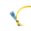 1m SC to SC Duplex OS2 Singlemode Yellow Fibre Optic Patch Cable with 2mm Jacket