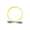 1m SC to SC Duplex OS2 Singlemode Yellow Fibre Optic Patch Cable with 2mm Jacket