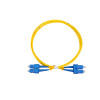 2m SC to SC Duplex OS2 Singlemode Yellow Fibre Optic Patch Cable with 2mm Jacket