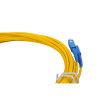 8m SC to SC Duplex OS2 Singlemode Yellow Fibre Optic Patch Cable with 2mm Jacket
