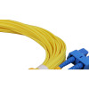 10m SC to SC Duplex OS2 Singlemode Yellow Fibre Optic Patch Cable with 2mm Jacket