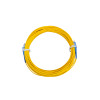 12m SC to SC Duplex OS2 Singlemode Yellow Fibre Optic Patch Cable with 2mm Jacket