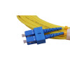 15m SC to SC Duplex OS2 Singlemode Yellow Fibre Optic Patch Cable with 2mm Jacket