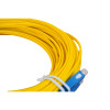 18m SC to SC Duplex OS2 Singlemode Yellow Fibre Optic Patch Cable with 2mm Jacket