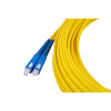 20m SC to SC Duplex OS2 Singlemode Yellow Fibre Optic Patch Cable with 3mm Jacket