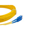 25m SC to SC Duplex OS2 Singlemode Yellow Fibre Optic Patch Cable with 2mm Jacket