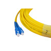 25m SC to SC Duplex OS2 Singlemode Yellow Fibre Optic Patch Cable with 3mm Jacket