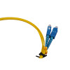 1m SC to ST Duplex OS2 Singlemode Yellow Fibre Optic Patch Cable with 2mm Jacket