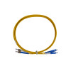 2m SC to ST Duplex OS2 Singlemode Yellow Fibre Optic Patch Cable with 3mm Jacket