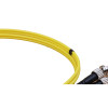 1m ST to ST Duplex OS2 Singlemode Yellow Fibre Optic Patch Cable with 3mm Jacket