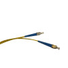 1m FC to FC Simplex OS2 Singlemode Yellow Fibre Optic Patch Cable with 3mm Jacket