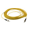 15m FC to FC Simplex OS2 Singlemode Yellow Fibre Optic Patch Cable with 2mm Jacket
