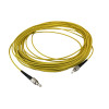 15m FC to FC Simplex OS2 Singlemode Yellow Fibre Optic Patch Cable with 3mm Jacket