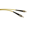 20m FC to FC Simplex OS2 Singlemode Yellow Fibre Optic Patch Cable with 3mm Jacket