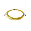 5m FC to LC Simplex OS2 Singlemode Yellow Fibre Optic Patch Cable with 2mm Jacket