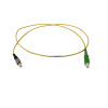 0.5m FC to SC APC Simplex OS2 Singlemode Yellow Fibre Optic Patch Cable with 3mm Jacket