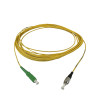 10m FC to SC APC Simplex OS2 Singlemode Yellow Fibre Optic Patch Cable with 2mm Jacket
