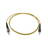 1m FC to ST Simplex OS2 Singlemode Yellow Fibre Optic Patch Cable with 2mm Jacket