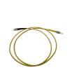2m FC to ST Simplex OS2 Singlemode Yellow Fibre Optic Patch Cable with 3mm Jacket