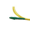 2m LC APC to LC APC Simplex OS2 Singlemode Yellow Fibre Optic Patch Cable with 2mm Jacket