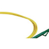 2m LC APC to LC APC Simplex OS2 Singlemode Yellow Fibre Optic Patch Cable with 2mm Jacket