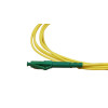 3m LC APC to LC APC Simplex OS2 Singlemode Yellow Fibre Optic Patch Cable with 2mm Jacket