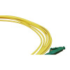 3m LC APC to LC APC Simplex OS2 Singlemode Yellow Fibre Optic Patch Cable with 2mm Jacket