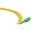 10m LC APC to SC APC Simplex OS2 Singlemode Yellow Fibre Optic Patch Cable with 2mm Jacket