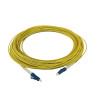 30m LC to LC Simplex OS2 Singlemode Yellow Fibre Optic Patch Cable with 2mm Jacket