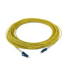 8m LC to LC Simplex OS2 Singlemode Yellow Fibre Optic Patch Cable with 2mm Jacket