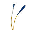 10m LC to SC Simplex OS2 Singlemode Yellow Fibre Optic Patch Cable with 2mm Jacket