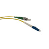 5m LC to ST Simplex OS2 Singlemode Yellow Fibre Optic Patch Cable with 2mm Jacket