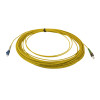 25m LC to ST Simplex OS2 Singlemode Yellow Fibre Optic Patch Cable with 2mm Jacket