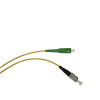 10m SC APC  to ST Simplex OS2 Singlemode Yellow Fibre Optic Patch Cable with 2mm Jacket