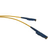 25m SC to SC Simplex OS2 Singlemode Yellow Fibre Optic Patch Cable with 3mm Jacket
