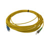 2m SC to ST APC Simplex OS2 Singlemode Yellow Fibre Optic Patch Cable with 3mm Jacket