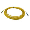 25m SC to ST APC Simplex OS2 Singlemode Yellow Fibre Optic Patch Cable with 3mm Jacket