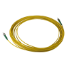 10m ST APC to ST APC Simplex OS2 Singlemode Yellow Fibre Optic Patch Cable with 3mm Jacket