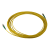 30m ST APC to ST APC Simplex OS2 Singlemode Yellow Fibre Optic Patch Cable with 2mm Jacket