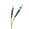 5m ST APC to ST APC Simplex OS2 Singlemode Yellow Fibre Optic Patch Cable with 2mm Jacket